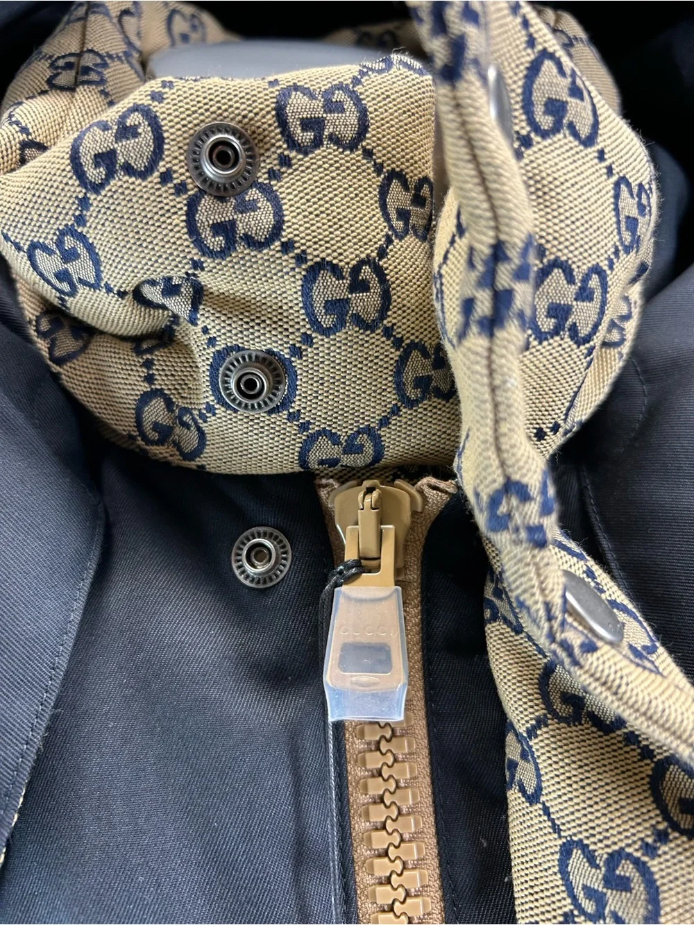 Gucci Gg Canvas Goose Down Jacket